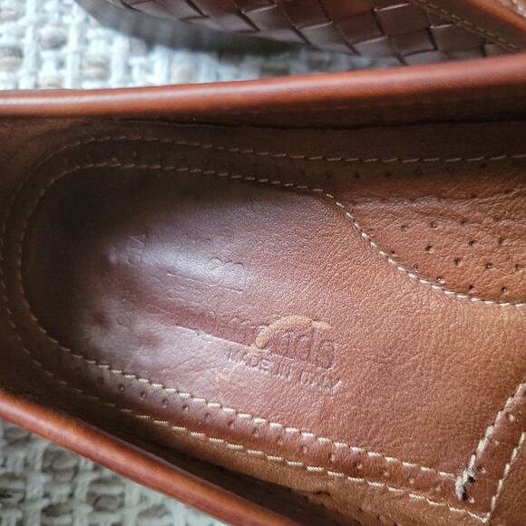Allen Edmonds Independence Collection Sarasota 9.5 D Brown Leather Weave Loafer main image 5